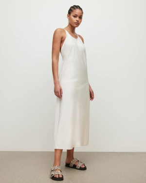 Allsaints Coralie Slip Dress White | CA.WD414W-10